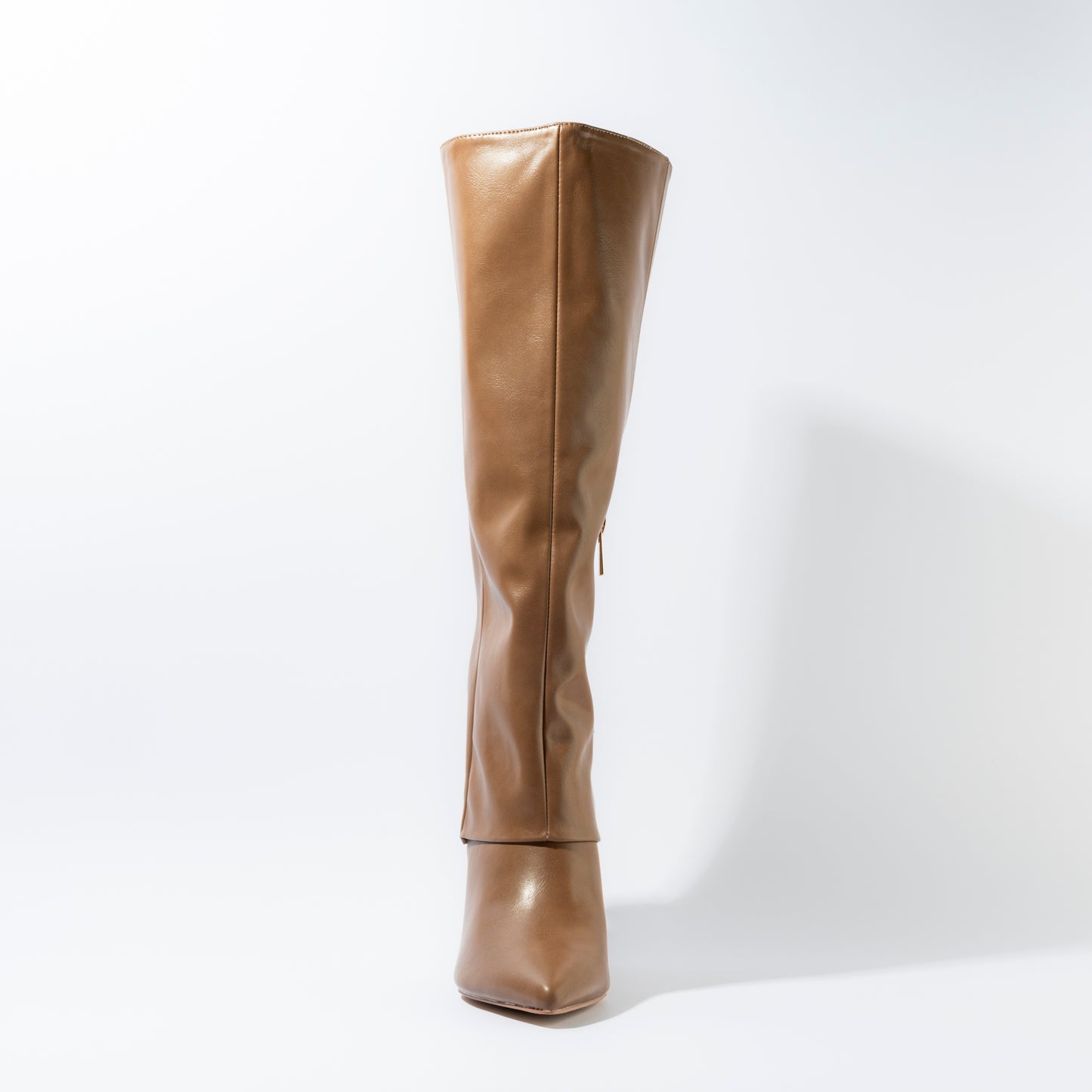 Bota Alta Mujer Tacón Café Ivonne